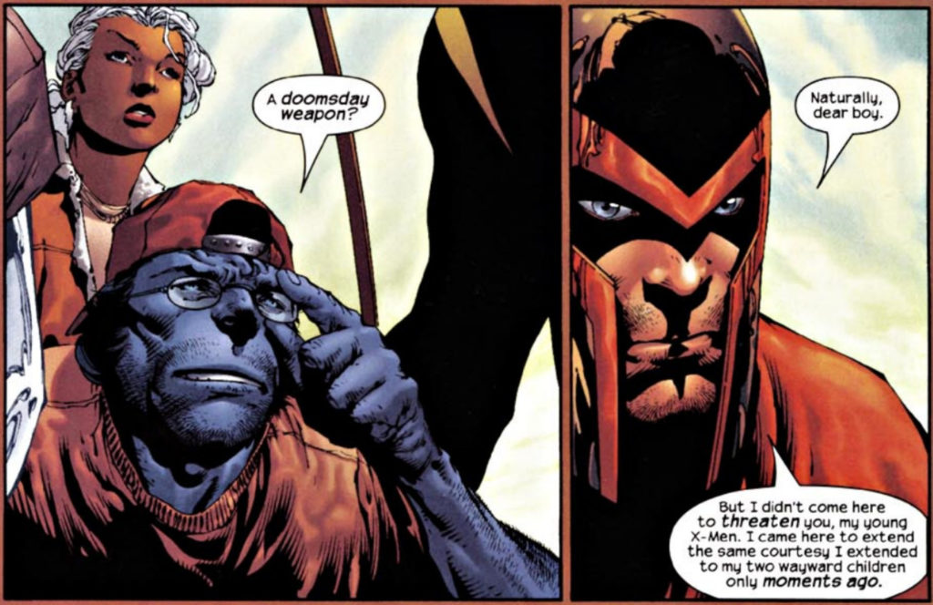 Panel from Ultimate X-Men #28